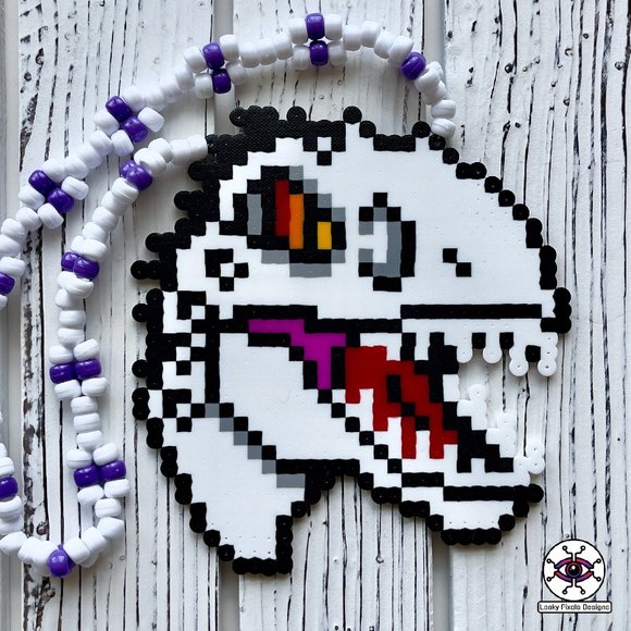 Indominus Rex Perler Necklace - Picture 1 of 4